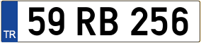 Truck License Plate